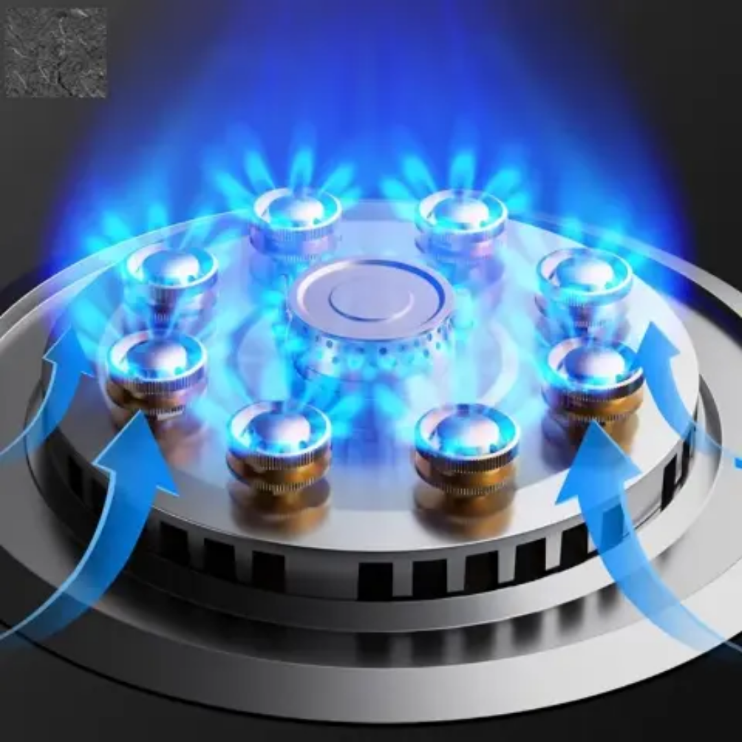 Cuisinière À Gaz 32 Cm, Cuisinière À Gaz 1 Brûleur, Brûleur Wok À Anneau De Feu 7,2 KW À 9 Cavités,